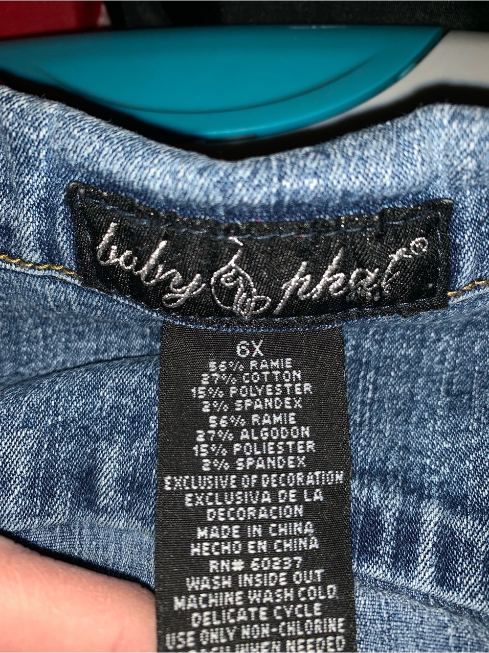 Baby Phat Denim Jacket - Light Blue with Black Label - Picture 3 of 3